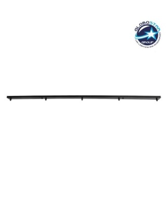 GLOBOSTAR® WALLBASE 77527 Γραμμική Μεταλλική Ροζέτα για Κρέμαση 5 Φωτιστικών - Μαύρο - Μ120 x Π5 x Υ2cm